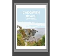 Cadgwith Beach Cornwall Notebook: Blank lined Notepad, Journal, Cornish Gift Book, Planner. The Lizard Peninsula. Kernow