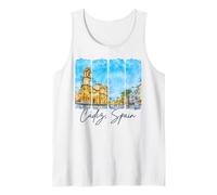 Cadice Spagna Viaggiare Pennellata Cadice Vacanza Souvenir Canotta