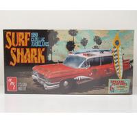 Cadillac Ambulanza Surf Shark 1959 Rosso Bianco Kit Modellismo Plastica 1:25