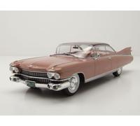 Cadillac Eldorado Coupè 1959 Rosa Chiaro Metallico Modellino Auto 1:24 Whitebox
