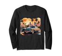 Cadillac Vintage a LA - Vecchia Scuola - Acquerello Maglia a Manica