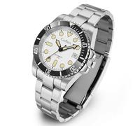 CADISEN Automatico Orologio Uomo Meccanico Impermeabile NH35 Orologi Uomini Tempo libero, Nero