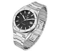 CADISEN Meccanico Automatico Orologio Da Uomo Con Riserva di Ricarica Vetro Sapiro Orologi Uomini NH35 Tempo Libero Impermeabile, Nero