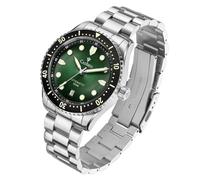 CADISEN Orologio automatico da uomo meccanico automatico AR rivestimento vetro zaffiro acciaio impermeabile, verde