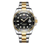 CADISEN Orologio Da Uomo Con Movimento Meccanico Giapponese 100M Impermeabile Top Brand Orologio Automatico Ceramica Business Sport (Golden)