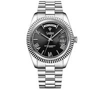 CADISEN Orologio meccanico automatico degli uomini orologi casuali per gli uomini impermeabilizzano lo zaffiro, nero, 40MM, Orologio meccanico, automatico