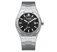 CADISEN Orologio meccanico automatico degli uomini orologi casuali per gli uomini impermeabilizzano lo zaffiro, Meteorite Nera, 42MM, Orologio meccanico, automatico