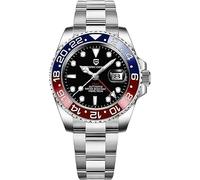 CADISEN Pagani Design GMT Orologio da uomo meccanico completamente automatico 40 mm data 100 m impermeabile in acciaio inossidabile sommergibile girevole lunetta in ceramica orologio sportivo da uomo