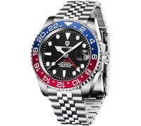 CADISEN Pagani Design GMT Orologio da uomo meccanico completamente automatico 40 mm data 100 m impermeabile in acciaio inossidabile sommergibile lunetta girevole in ceramica orologio sportivo da uomo