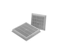 Caditoia griglia chiusino con telaio in PP plastica pvc anti UV maglia antitacco grigio Super Varie misure Made in Italy (cm 45x45)