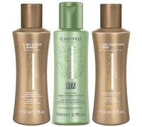 CADIVEU BRASIL CACAU BTX VEGAN KIT 3 X 110 ML, SHAMPOO + BTX + DEEP CONDITIONING
