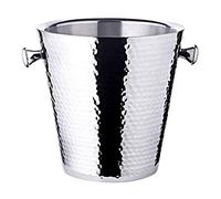 CADO HOME 10,5 litri Secchiello per champagne spumante bottiglie »St. Moritz«, martellato all'interno, diametro 43 cm, a doppia parete per una migliore capacità isolante