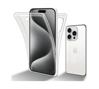 CADORABO 360° Full Body Custodia per Apple iPhone 15 PRO MAX, TRANSPARENTE