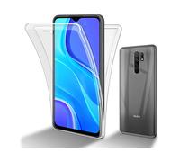 CADORABO 360° Full Body Custodia per Xiaomi RedMi 9, TRANSPARENTE