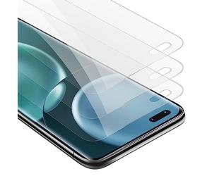 Cadorabo 3x Pellicola di armatura compatibile con Honor MAGIC 4 PRO in ELEVATA TRASPARENZA - 3x Vetro temperato (Tempered) di protezione del display in durezza 9H con 3D Touch