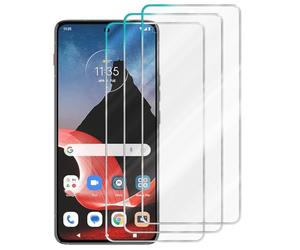 Cadorabo 3x Pellicola di armatura compatibile con Motorola ThinkPhone in ELEVATA TRASPARENZA - 3x Vetro temperato (Tempered) di protezione del display in durezza 9H con 3D Touch