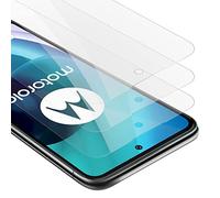 Cadorabo 3x Pellicola Protettiva compatibile con Motorola MOTO G71 5G in ELEVATA TRASPARENZA - Pacco di 3 Vetro di protezione del display (Tempered) con durezza 9H con compatibilità 3D touch