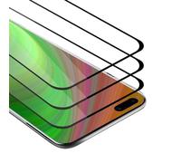 Cadorabo 3x Pellicola Protettiva copertura completa compatibile con Huawei P40 pro + in TRASPARENTE con NERO - Pacco di 3 Vetro di protezione del display con durezza 9H con compatibilità 3D touch