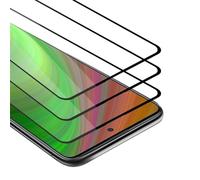 Cadorabo 3x Pellicola Protettiva copertura completa compatibile con Samsung Galaxy A51 5G in TRASPARENTE con NERO - Pacco di 3 Vetro di protezione del display con durezza 9H con compatibilità 3D touch