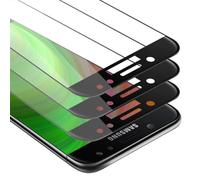 Cadorabo 3x Pellicola Protettiva copertura completa compatibile con Samsung Galaxy J5 2017 in TRASPARENTE con NERO - Pacco di 3 Vetro di protezione del display con durezza 9H con 3D touch