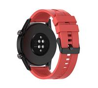 Cadorabo Braccialetto in Silicone 20mm Compatibile con Samsung Galaxy Watch 42mm/S2 Classic/Sport in Rosso - Braccialetto di Ricambio per Huawei Watch 2 per LG Watch Sport per Pepple 2 UVM