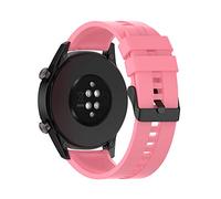 Cadorabo Braccialetto in Silicone 22mm Compatibile con Samsung Galaxy Gear S3/Gear 2 in Rosa - Braccialetto di Ricambio per Huawei Watch GT per Ticwatch PRO per Pepple Time per Amazfit Pace UVM