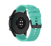 Cadorabo Braccialetto in Silicone 22mm Compatibile con Samsung Galaxy Gear S3/Gear 2 in Turchese - Braccialetto di Ricambio per Huawei Watch GT per Ticwatch PRO per Pepple Time per Amazfit Pace UVM