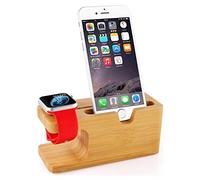 CADORABO - Cadorabo Docking Station - Stazione Di Ricarica In Vero Legno Di Bamb - Piattaforma Power Station Con Multi-interfaccia Usb Integrata Per