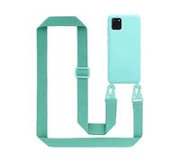 CADORABO Catena in silicone regolabile Catena di telefoni per Samsung Galaxy A81 / NOTE 10 LITE / M60s, LIQUID TURCHESE