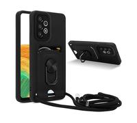 CADORABO Collana per cellulare con funzione di supporto Custodia con cordino per Samsung Galaxy A33 5G, NERO