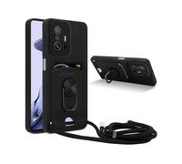 CADORABO Collana per cellulare con funzione di supporto Custodia con cordino per Xiaomi 11T/11T PRO, NERO