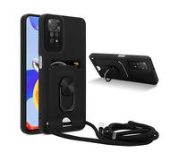 CADORABO Collana per cellulare con funzione di supporto Custodia con cordino per Xiaomi RedMi NOTE 11 PRO 4G/5G, NERO