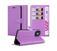 CADORABO con chiusura magnetica con stand e portacarte Cover per Apple iPhone 12 PRO MAX, VIOLETTA AMETISTA