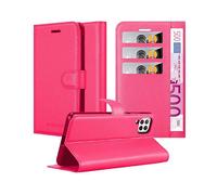 CADORABO con chiusura magnetica con stand e portacarte Cover per Huawei NOVA 6 SE / P40 LITE / NOVA 7i, ROSA VIVO
