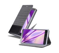 CADORABO con chiusura magnetica con stand e portacarte Cover per Lenovo P2, GRIGIO NERO