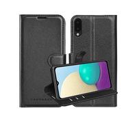 CADORABO con chiusura magnetica con stand e portacarte Cover per Nokia 8.3, NERO CARBONE