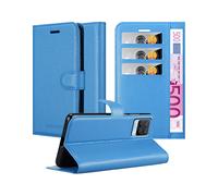 CADORABO con chiusura magnetica con stand e portacarte Cover per Realme 8 4G / 8 PRO, CELESTE BLU