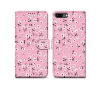 CADORABO con chiusura magnetica con stand e portacarte Custodia per Apple iPhone 7 PLUS / 7S PLUS / 8 PLUS, Pioggia di fiori No. 6