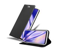 CADORABO con chiusura magnetica con stand e portacarte Custodia per cellulare per Realme 8 4G / 8 PRO, CLASSY NERO