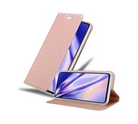 CADORABO con chiusura magnetica con stand e portacarte Custodia per cellulare per Samsung Galaxy M53 5G, CLASSY ORO ROSA