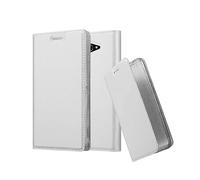 CADORABO con chiusura magnetica con stand e portacarte Custodia per cellulare per Sony Xperia M2 / M2 AQUA, CLASSY ARGENTO