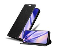 CADORABO con chiusura magnetica con stand e portacarte Custodia per Realme 9 5G / 9 PRO / V25 / Q5 / OnePlus Nord CE 2 LITE 5G, NERO DI NOTTE