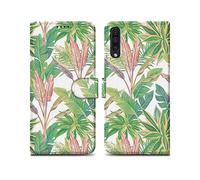 CADORABO con chiusura magnetica con stand e portacarte Custodia per Samsung Galaxy A50 4G / A50s / A30s, Foresta Pluviale Verde No. 8
