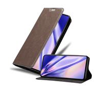 CADORABO con chiusura magnetica con stand e portacarte Custodia per Samsung Galaxy M53 5G, BRUNO CAFÉ