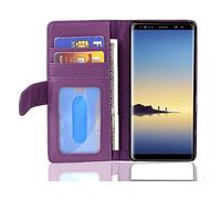 CADORABO con chiusura magnetica e 3 slot carte Custodia per cellulare per Samsung Galaxy NOTE 8, LILA BORDEAUX