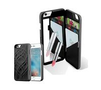 CADORABO con specchio e slot carte Custodia per Apple iPhone 6 PLUS / 6S PLUS, NERO