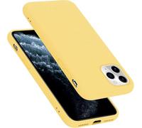 CADORABO liquid silicone style in TPU flessibile Custodia per Apple iPhone 11 PRO, LIQUID GIALLO