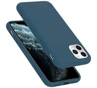 Cadorabo cover compatibile con Apple iPhone 11 PRO, cover in silicone liquido per iPhone 11 PRO, custodia in silicone, resistente ai graffi e agli urti sottile cover protettiva - LIQUID BLU