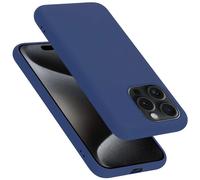 Cadorabo cover compatibile con Apple iPhone 15 PRO, cover in silicone liquido per iPhone 15 PRO, custodia in silicone, resistente ai graffi e agli urti sottile cover protettiva - LIQUID BLU
