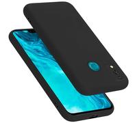 Cadorabo cover compatibile con Honor 9X LITE, cover in silicone liquido per 9X LITE, custodia in silicone, resistente ai graffi e agli urti sottile cover protettiva - LIQUID NERO